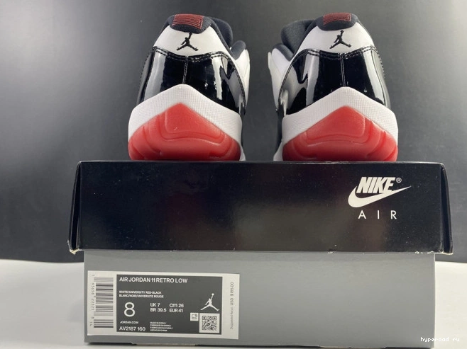 AV2187-160 Jordan Bred Low 11 Retro Air Concord 0714